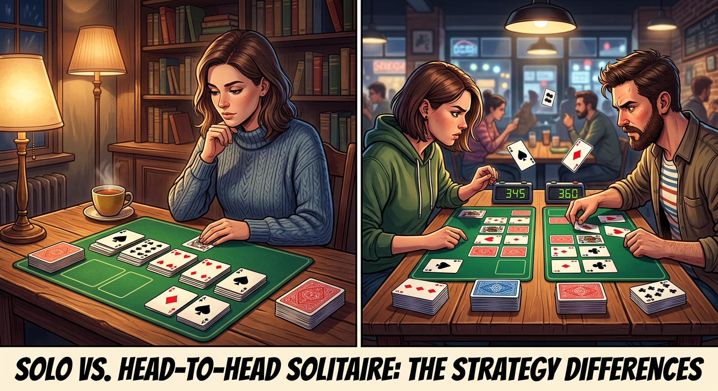 The Strategy Differences Between Solo Solitaire and Head-to-Head Play